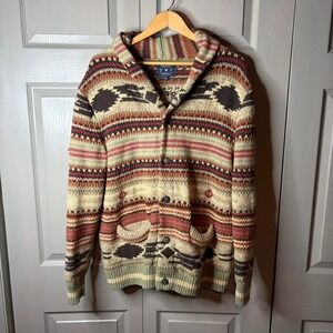 American eagle Aztec cardigan sweater Size L
